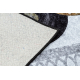 MIRO 51130.807 tapijt wasbaar cirkels, kader antislip - grijs