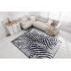 MIRO 51331.803 umývací koberec Zebra protišmykový - čierna/biela