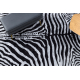 MIRO 51331.803 mosható szőnyeg Zebra csúszásgátló - fekete / fehér
