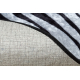 MIRO 51331.803 umývací koberec Zebra protišmykový - čierna/biela