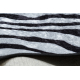 MIRO 51331.803 pranje tepiha Zebra protuklizna - crno / bijelim