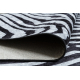 MIRO 51331.803 tvättmatta Zebra metrisk halkskydd - svart / vit