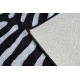 MIRO 51331.803 pestav vaip Zebra libisemisvastane - must / valge