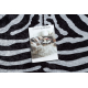 MIRO 51331.803 pranje tepiha Zebra protuklizna - crno / bijelim