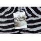 MIRO 51331.803 umývací koberec Zebra protišmykový - čierna/biela