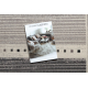 Carpet Wool ANGEL 6553 / 52022 Stripes, frame beige / grey