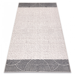 Tapis en laine BERBER LOOM sable clair, beige - TISSÉ MAIN mélange, épais