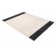 Gyapjú szőnyeg ANGEL 7901 / 52044 Geometrikus bézs / fekete