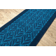 Runner anti-slip FEATHERS navy blue 67cm
