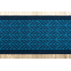 Runner anti-slip FEATHERS navy blue 67cm