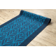 Runner anti-slip FEATHERS navy blue 67cm