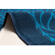 Runner anti-slip FEATHERS navy blue 67cm