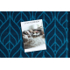 Runner anti-slip FEATHERS navy blue 67cm