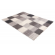 Alfombra Wool ANGEL 7961 / 52022 Geometric, cuadrícula beige / gris