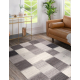 Carpet Wool ANGEL 7961 / 52022 Geometric, squares beige / grey