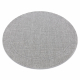 Okrúhly koberec TIMO 5979 SISAL vonkajšie rám svetlo sivá