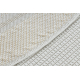 Fonott TIMO 5979 kör sizal szőnyeg szabadtéri keret fehér 