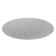 Okrúhly koberec TIMO 6272 SISAL vonkajšie svetlo sivá