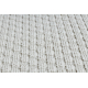 Fonott TIMO 6272 kör sizal szőnyeg szabadtéri fehér