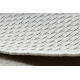 Fonott TIMO 6272 kör sizal szőnyeg szabadtéri fehér