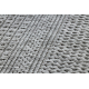 Fonott TIMO 5979 sizal szőnyeg szabadtéri keret világos szürke