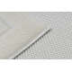 Sisal tapijt TIMO 5979 buitenshuis kader wit