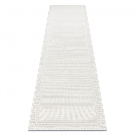 Fonott, futó szőnyeg TIMO 5979 sizal szőnyeg szabadtéri keret fehér