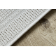 Sisal tapijt, loper TIMO 5979 buitenshuis kader wit