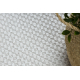 Fonott TIMO 6272 sizal szőnyeg, futó szőnyeg szabadtéri fehér