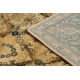 Wool carpet OMEGA Grenada Frame, diamonds, oriental - cognac