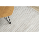 Tappeto NANO EO78C Melange, loop, tessuto piatto grigio / bianco 