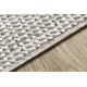 Tappeto NANO EO78C Melange, loop, tessuto piatto grigio / bianco 