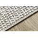 Teppich NANO EO78C Melange, Schlinge, flach gewebt grau / weiß