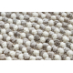 Tappeto NANO EO78C Melange, loop, tessuto piatto grigio / bianco 