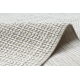 Tappeto NANO EO78C Melange, loop, tessuto piatto grigio / bianco 