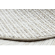 Килим NANO EO78C Меланж, петля, гладке плетіння сірий / білий