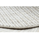 Tappeto NANO EO78C Melange, loop, tessuto piatto grigio / bianco 