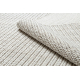 Tappeto NANO EO78C Melange, loop, tessuto piatto grigio / bianco 