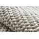 Tappeto NANO EO78C Melange, loop, tessuto piatto grigio / bianco 