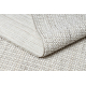 Tappeto NANO EO78C Melange, loop, tessuto piatto grigio / bianco 
