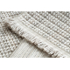 Килим NANO EO78C Меланж, петля, гладке плетіння сірий / білий