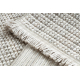 Tappeto NANO EO78C Melange, loop, tessuto piatto grigio / bianco 