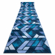 Läufer Antirutsch ROMBY Diamanten Marineblau 100cm