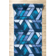 Läufer Antirutsch ROMBY Diamanten Marineblau 100cm