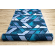Läufer Antirutsch ROMBY Diamanten Marineblau 100cm