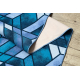 Läufer Antirutsch ROMBY Diamanten Marineblau 100cm