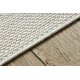 Carpet NANO EM52A Diamonds, loop, flat woven white