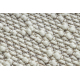 Килим NANO EM52A алмази, петля, гладке плетіння білий
