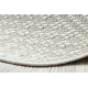 Tappeto NANO EM52A Diamanti, loop, tessuto piatto bianco