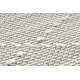 Teppich NANO EM52A Diamanten, Schlinge, flach gewebt weiß
